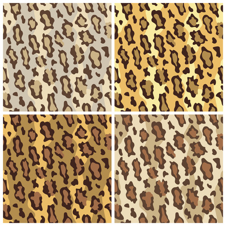 A seamless pattern of leopard spots in のイラスト素材