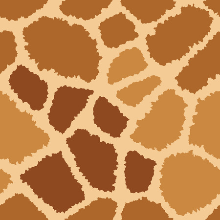 Giraffe fur texture pattern repeats seamlessly.のイラスト素材
