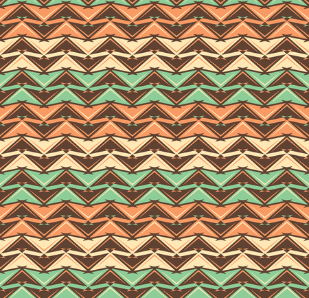 Abstract zigzag pattern with a ethnic, native appeal repeats seamlessly.のイラスト素材