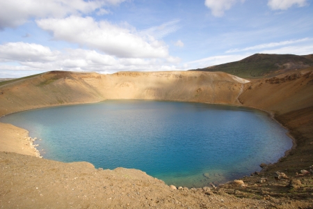Viti Crater, Icelandの写真素材