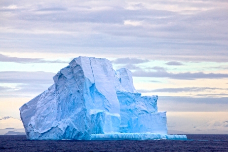 Huge Iceberg floating in the Drake Passage, Antarcticaの写真素材