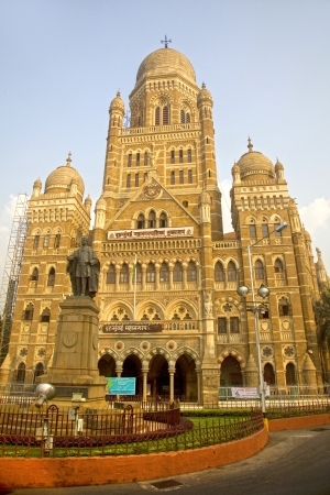 Municipal Corporation building, Mumbai, in Gothic revival style, build in 1893 のeditorial素材