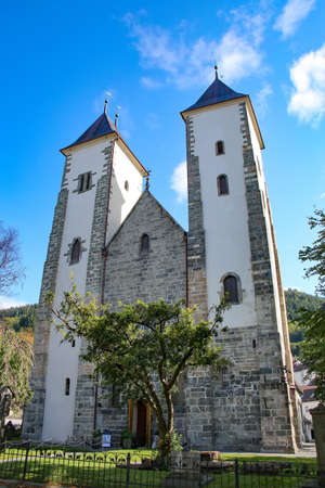 St Maryâs Church (Mariakirken) construction is believed to have been completed around 1180, making the church the oldest remaining building in Bergen, Norway.の写真素材