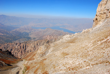 Perspective from the top in the Western Tien Shan. Uzbekistan Perspective from the top in the Western Tien Shan. Uzbekistan