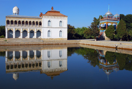 White Palace Sitorai-Khosa - the residence of the Emir of Bukharaのeditorial素材