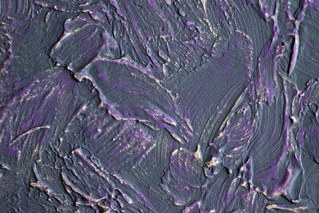 Decorative plaster - purple paint strokes