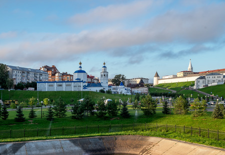 Kremlin in Kazan town the capital of Tatarstan republic. Russiaの写真素材