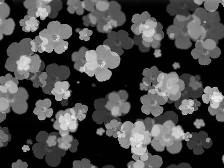 falling flowers