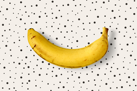 Ripe banana isolatedの写真素材