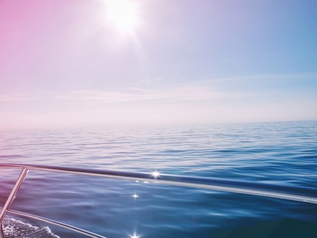 Vacation concept view from a boat