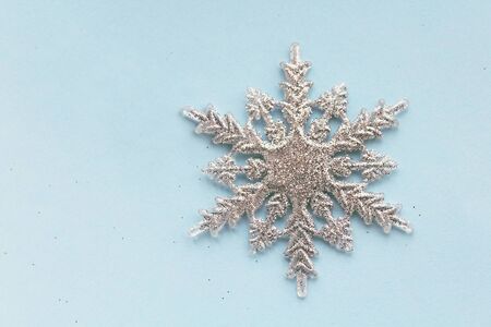 Snowflake beautiful christmas background for textの写真素材