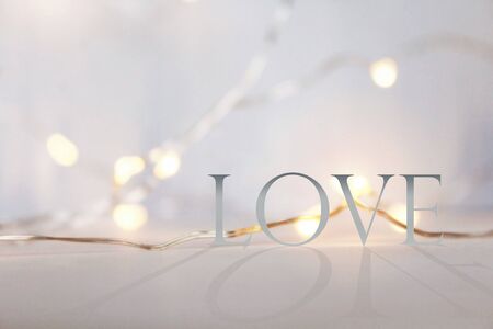 Valentine's day backgroud, word: Loveの写真素材