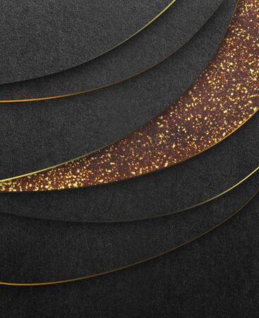 Gold luxury background, sparkling layersの写真素材