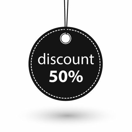 Black Friday sale. Summer sale banner template design. Vector tag icon illustration.のイラスト素材