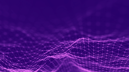 Abstract technology background. Network connection structure. Science background. Big data digital background. 3d rendering.の写真素材