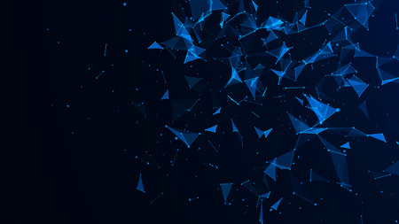 Abstract digital background. Network connection structure. Science background. 3D rendering. Futuristic technology style.の写真素材