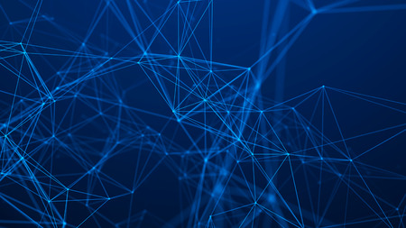 Network connection structure. Abstract technology background. Futuristic background. Big data digital background. 3d rendering.の写真素材