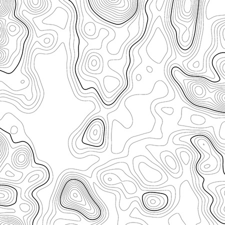 Topographic map background. Grid map. Contour. Vector illustration.のイラスト素材