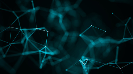 Abstract digital background. Big data visualization. Network connection structure. Science...