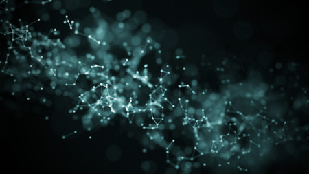 Technology concept background. Concept of Network. Abstract science geometrical background with...
