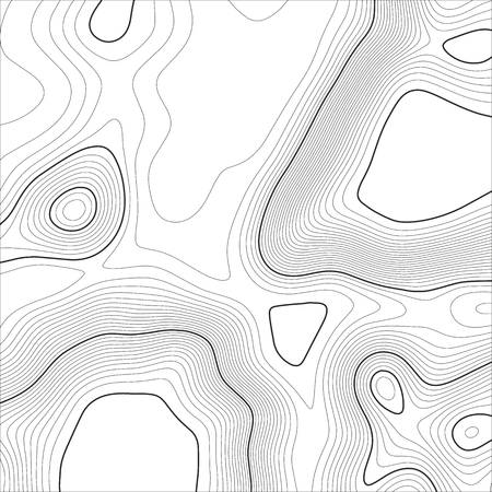 Topographic map background. Grid map. Vector illustration .のイラスト素材