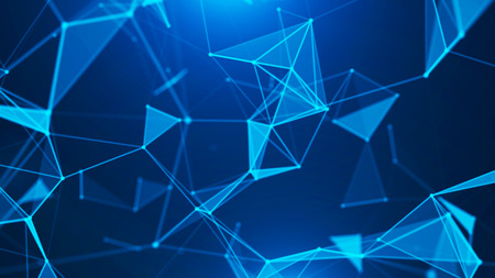 Abstract digital background. Big data visualization. Network connection structure.の写真素材