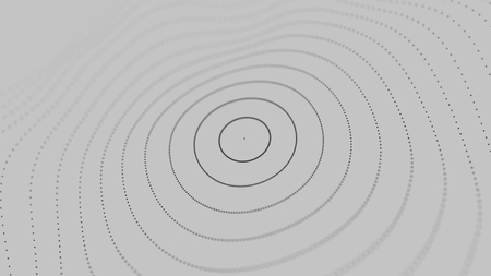 Abstract futuristic background. Big data visualization. Abstract background with a dynamic wave.の写真素材