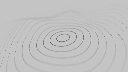 Abstract futuristic background. Big data visualization. Abstract background with a dynamic wave.の写真素材