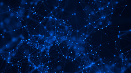 Abstract digital background. Network connection structure. Science background. 3D rendering....