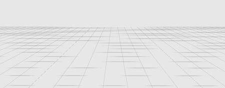 Perspective grid background. Abstract vector wireframe landscape. Abstract mesh background.のイラスト素材