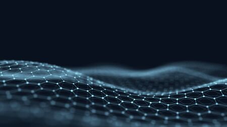 Network connection structure. Abstract technology background. Science background. Big data digital...