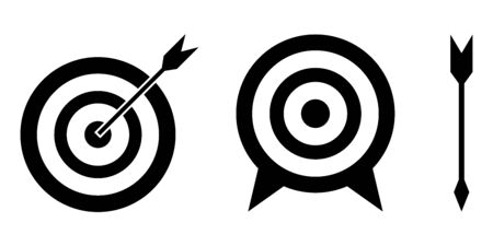 Set of vector target icon.のイラスト素材