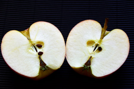 macarons multicolored on a black backgroundの写真素材