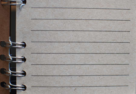 lined notebook with recycled paperの写真素材