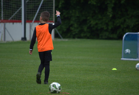 Amateur football, Malopolska, Polandの写真素材