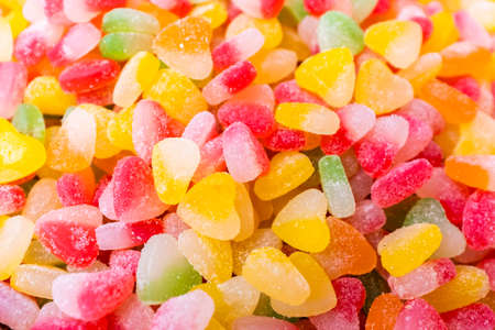 heart shaped candy backgroundの写真素材