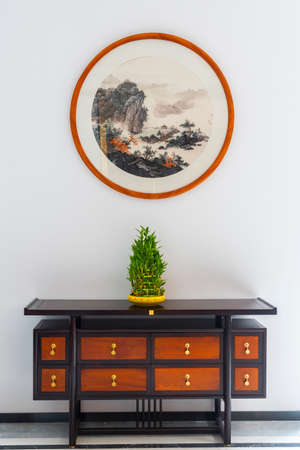 Traditional oriental interior decorationの写真素材