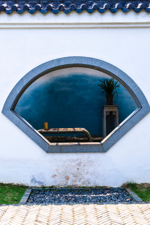 Architectural detail of a building in the city of Lisbon, Portugalの写真素材