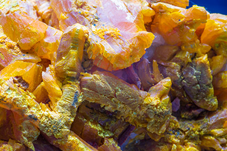 Amber mineral texture as very nice natural background. Macro photo.の写真素材