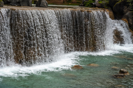Waterfall in the mountains of the Republic of Abkhazia