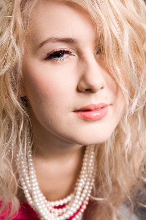 beautiful blonde girl の写真素材