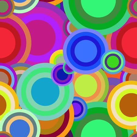 vector seamless pattern with multicolored circlesのイラスト素材