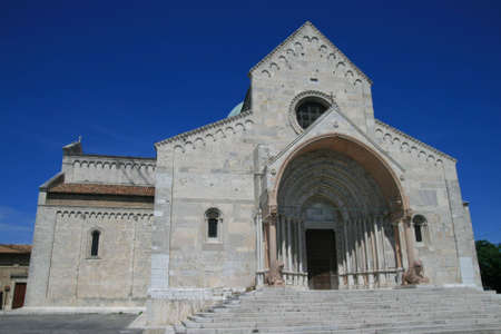 cathedral di San Ciriaco in Ancona, Italyの写真素材