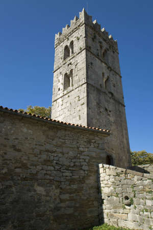 Hum is the smallest town in the world.の写真素材