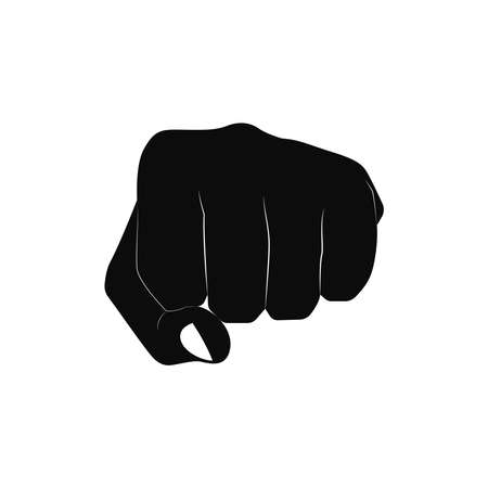 Clenched fist hand vector graphicsのイラスト素材
