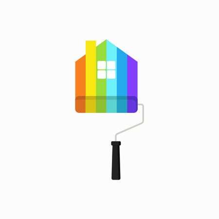 Home paint logo vector graphicsのイラスト素材