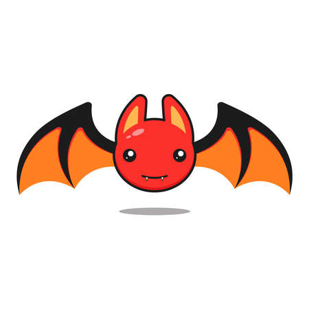 Kawai illustration devil bat vector graphicsのイラスト素材