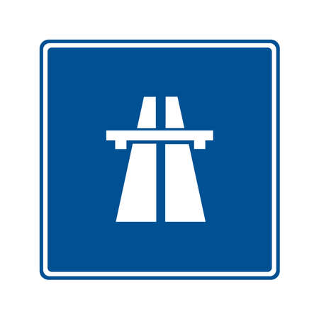Highway traffic sign vector graphicsのイラスト素材