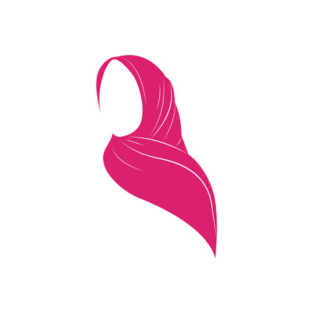 Muslim girl logo vector graphicsのイラスト素材