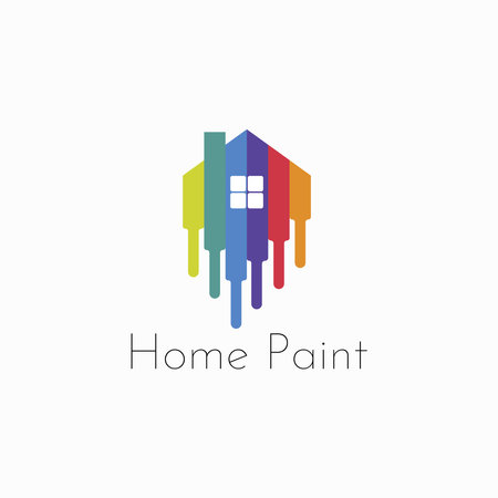 Home paint logo vector graphicsのイラスト素材